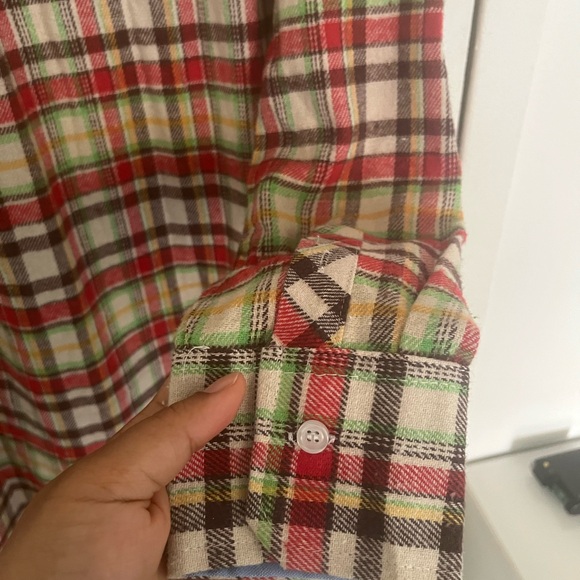 Bogari Designed in Italy Multicolor Plaid Men's Shirt - Picture 6 of 8